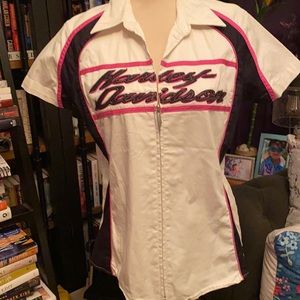 Harley Davidson Zip Front Top